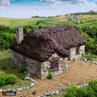 Highland Stone Barn - King and Country, DnD, Pathfinder, town, 28mm, 32mm, wargaming terrain, village, scatter scenery D&D medieval building