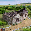Ruined Highland Stone Barn - King and Country, DnD, Pathfinder, town, wargaming terrain, village, scatter scenery D&D medieval building
