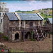 Black Rock Barracks - King and Country, DnD building | Pathfinder | Castle | Fort | Wargaming Terrain | Scatter scenery, Medieval, 28mm 32mm