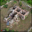 Ruined French Mausoleum - King and Country, dnd Medieval building, Graveyard, Crypt, Wargaming Terrain, Scatter scenery, 28mm 32mm 15mm