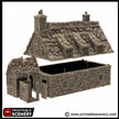 Country Manor - King and Country, dnd Medieval building, Village, Town, Wargaming Terrain, Scatter scenery, 28mm 32mm 15mm, House, home