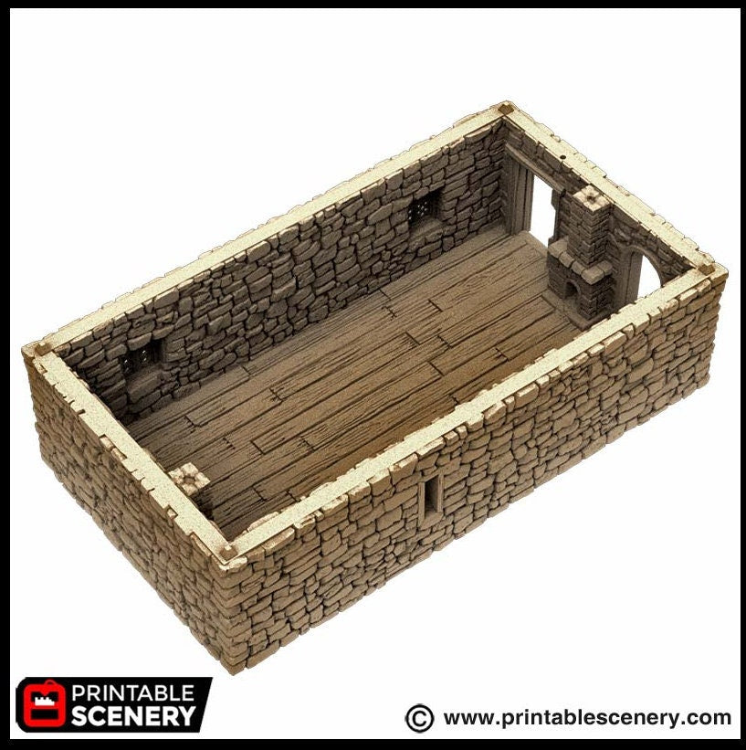 Country Manor - King and Country, dnd Medieval building, Village, Town, Wargaming Terrain, Scatter scenery, 28mm 32mm 15mm, House, home