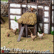 Farm Chicken Hut - King and Country, dnd Medieval building, Village, Town, Wargaming Terrain, Scatter scenery, House, Farming, Chicken