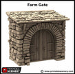 Farm Gate - King and Country, dnd Medieval building, Village, Town, Wargaming Terrain, Scatter scenery, House, Farming, Chicken, Walls Stone