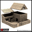 Farm Pig Pen - King and Country, dnd Medieval building, Village, Town, Wargaming Terrain, Scatter scenery, Farming, Diorama, Animals