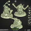 Bulwark Defenders - Cast n Play Mire Volktoads | DnD Miniature | Beastmen | Toad | Frog | Bullywug, Monster, Fighter, Barbarian, Melee, Tank