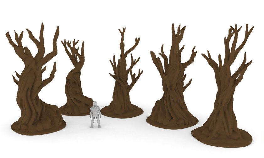 5 Winterdale Gnarly Trees Pack - Printable Scenery | dnd forest | Tree | Wargaming Terrain | Scatter scenery | Bundle | Fantasy | Medieval