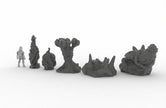 Alien Organics - EC3D Ignis Quadrant, Infinity, Legion, Sci-fi, Cyberpunk, tabletop terrain, Scatter Scenery, trees, Martian