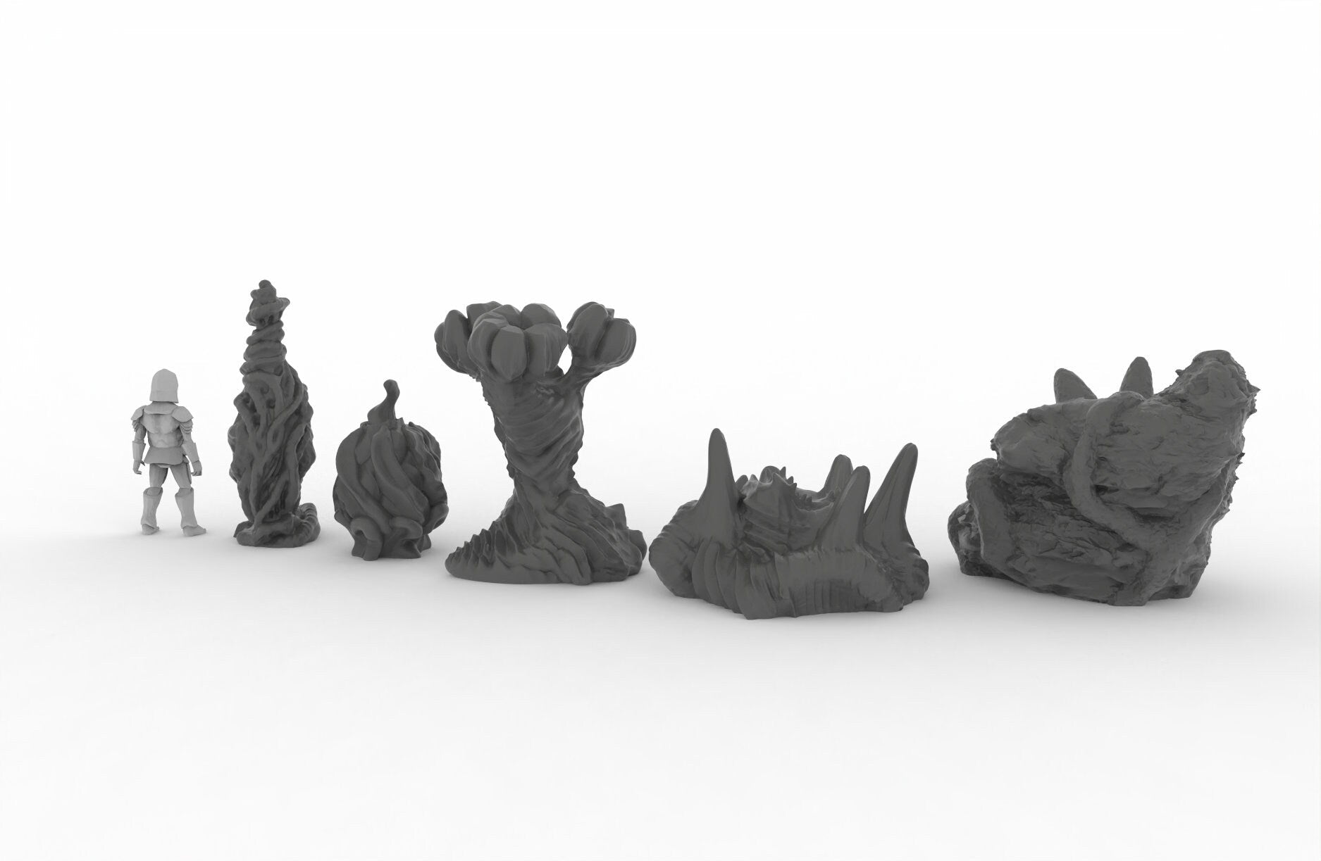 Alien Organics - EC3D Ignis Quadrant, Infinity, Legion, Sci-fi, Cyberpunk, tabletop terrain, Scatter Scenery, trees, Martian
