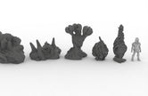 Alien Organics - EC3D Ignis Quadrant, Infinity, Legion, Sci-fi, Cyberpunk, tabletop terrain, Scatter Scenery, trees, Martian