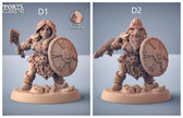 Dwarf Mountaineer mini set - Artisans Guild | Dwarf | Male | Female | Archer | Melee | Fighter | DnD | Wargaming | Pathfinder Fantasy