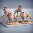 Dwarven Ram Riders - Artisans Guild | Dwarf | Male | Female | Mounted | Melee | Ranged | Fighter | Ranger | Fantasy | DnD | Pathfinder, 32mm