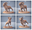 Dwarven Ram Riders - Artisans Guild | Dwarf | Male | Female | Mounted | Melee | Ranged | Fighter | Ranger | Fantasy | DnD | Pathfinder, 32mm