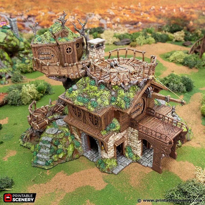 Master Builders Workshop - Rise of the Halflings - DnD building | Forest | Hills | Tinker | Wargaming Terrain | Scatter scenery, Fantasy