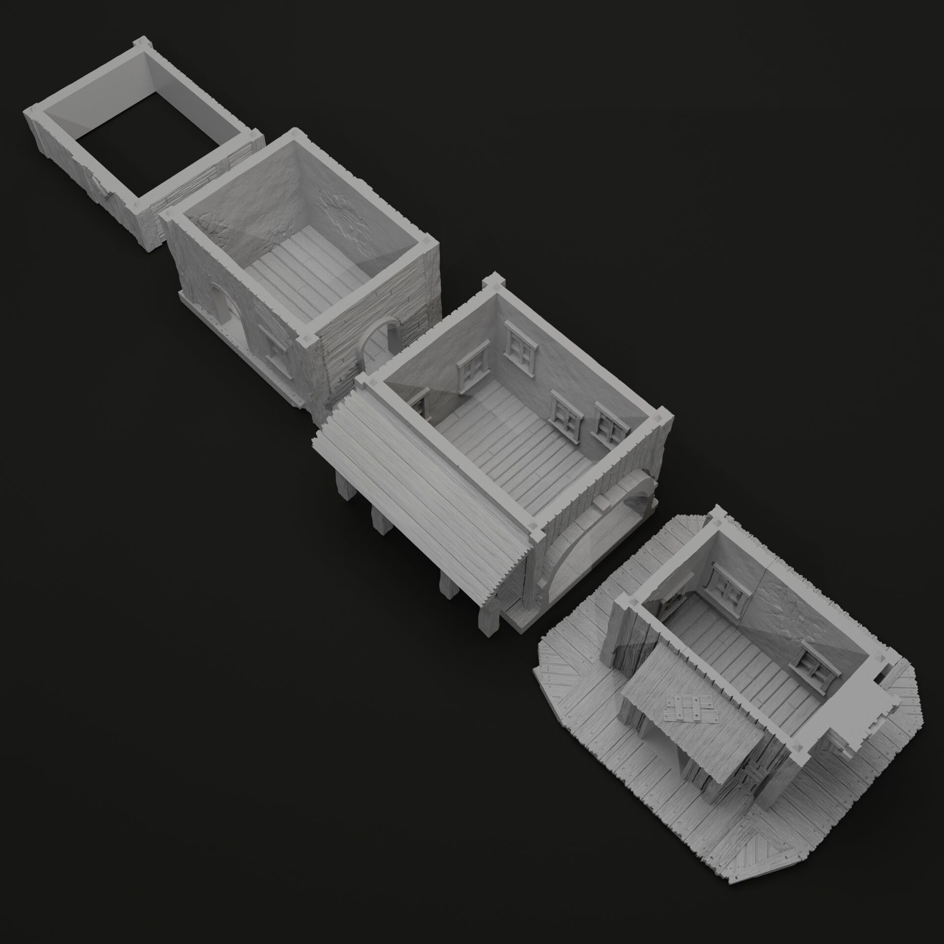 Pirate Dock - Pirates vs. Sailors Nightmare At Sea - DnD, Wargaming, Ocean, Boat, Ship, Docks, Tortuga, Black Flag, Pathfinder, Age of Sail