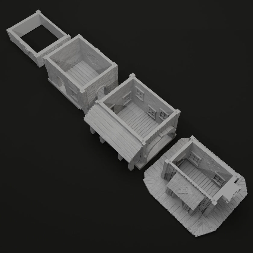 Pirate Dock - Pirates vs. Sailors Nightmare At Sea - DnD, Wargaming, Ocean, Boat, Ship, Docks, Tortuga, Black Flag, Pathfinder, Age of Sail