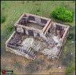 Ruined Stonestreet Bakers - King and Country, DnD, Pathfinder, 15mm, 28mm, 32mm, wargaming terrain, scatter scenery D&D medieval village