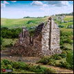 Ruined Barleyway Cottage - King and Country, DnD, Pathfinder, 15mm, 28mm, 32mm, wargaming terrain, scatter scenery D&D medieval village
