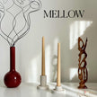 Handmade Narrow Taper Candle: Pastel Soy Wax Dinner Candle