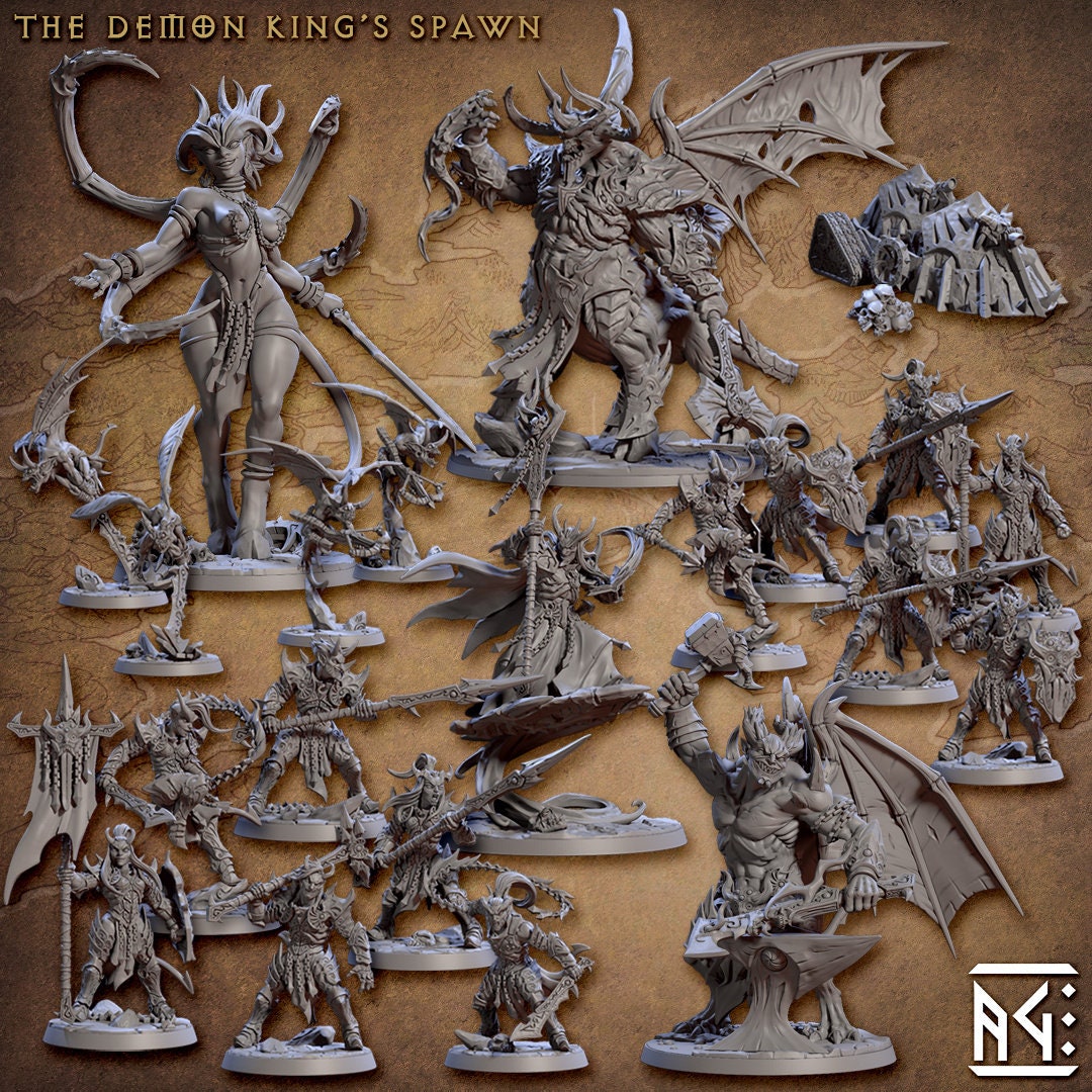 Gorge Imps - Artisan Guild Demon King Spawn | Monster | Fantasy, DnD | Imp | Demonic | Flying | Abyss, Hell, Forge | Melee, Ranged, Familiar