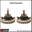 Town Fountains - King and Country, DnD, Pathfinder, 15mm, 28mm, 32mm, wargaming terrain, scenery D&D shop, medieval village, square, town