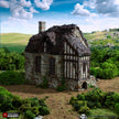 Barlyway Cottage - King and Country, DnD, Pathfinder, 15mm, 28mm, 32mm, wargaming terrain, scenery D&D, medieval village, house, home