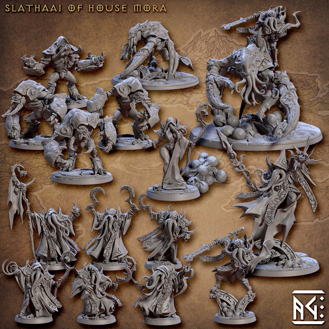 House Mora Slathaai - Artisan Guild | Illithid | Mind Flayer | Monster | Fantasy | Sorcerer | Alchemist | Fighter | DnD | Pathfinder