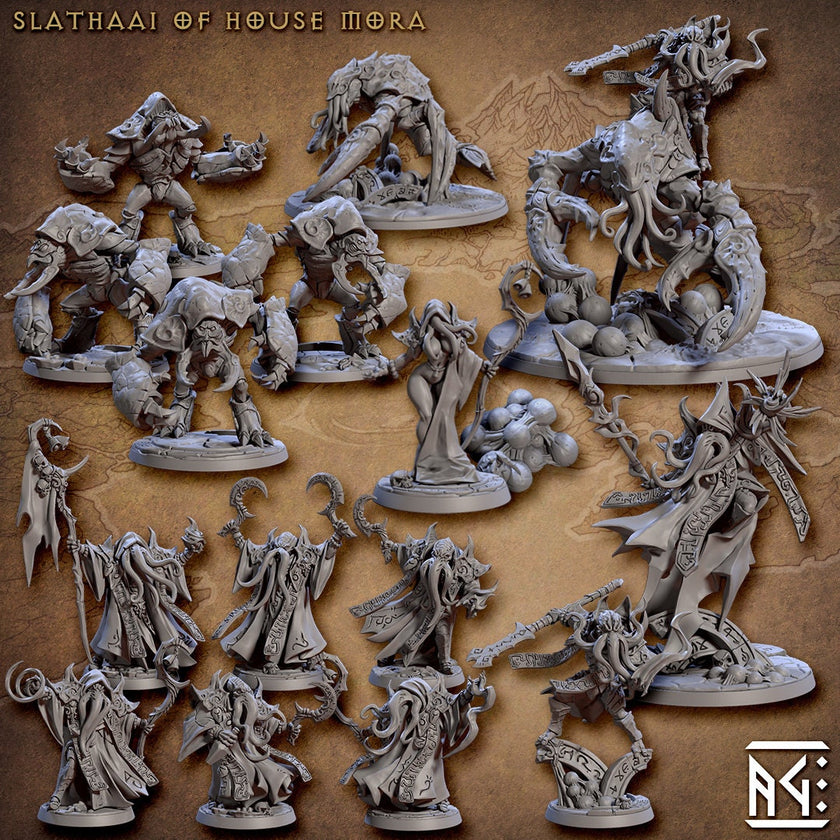 House Mora Slathaai - Artisan Guild | Illithid | Mind Flayer | Monster | Fantasy | Sorcerer | Alchemist | Fighter | DnD | Pathfinder