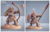 Dwarf Mountaineer mini set - Artisans Guild | Dwarf | Male | Female | Archer | Melee | Fighter | DnD | Wargaming | Pathfinder Fantasy