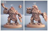 Dwarf Mountaineer mini set - Artisans Guild | Dwarf | Male | Female | Archer | Melee | Fighter | DnD | Wargaming | Pathfinder Fantasy