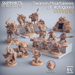 Dwarf Mountaineer mini set - Artisans Guild | Dwarf | Male | Female | Archer | Melee | Fighter | DnD | Wargaming | Pathfinder Fantasy