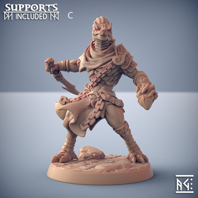 Nagarot Thralls - Artisan Guild Maneater Nagarots | Monster | Fantasy | DnD | Rogue | Fighter | Ranger | Yuan-Ti | Snakefolk | Nagaji