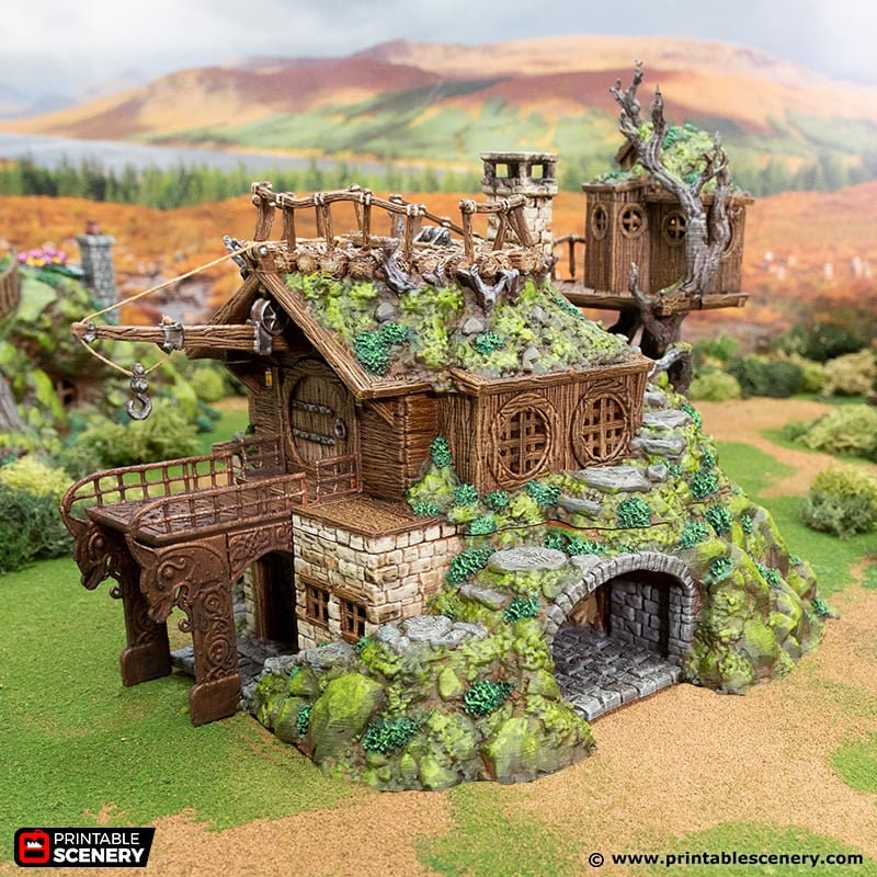 Master Builders Workshop - Rise of the Halflings - DnD building | Forest | Hills | Tinker | Wargaming Terrain | Scatter scenery, Fantasy