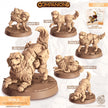 Gold - dnd Golden Retriever mini - Cast N Play, Dog, Hound, Fighter, Familiar, Animal Companion, Ranger, Druid Form, Explorer, Rogue