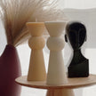 Ribbed Soy Wax Pillar Candle: Chess Figure, Home Decor