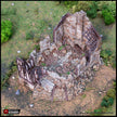Ruined Barleyway Cottage - King and Country, DnD, Pathfinder, 15mm, 28mm, 32mm, wargaming terrain, scatter scenery D&D medieval village