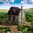 Barlyway Cottage - King and Country, DnD, Pathfinder, 15mm, 28mm, 32mm, wargaming terrain, scenery D&D, medieval village, house, home