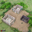 Small Rustic Barns - King and Country, DnD, Pathfinder, 15mm, 28mm, 32mm, wargaming terrain, scenery D&D, medieval village, farm, fields
