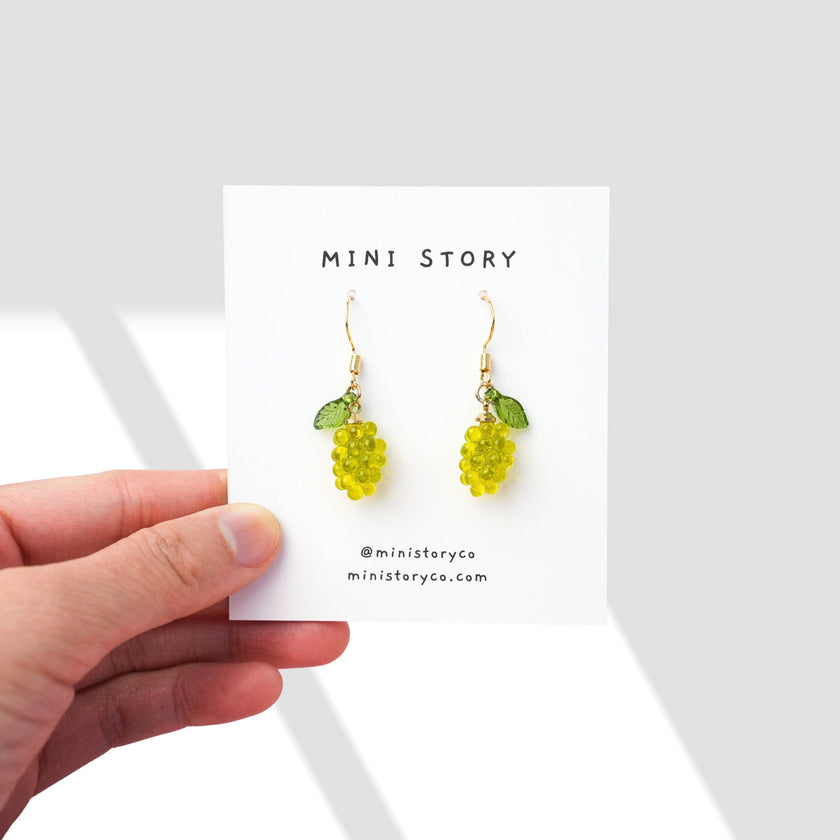 Grape Dangle Earrings