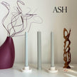 Ribbed Soy Wax Taper Candle: Unscented Event Decor