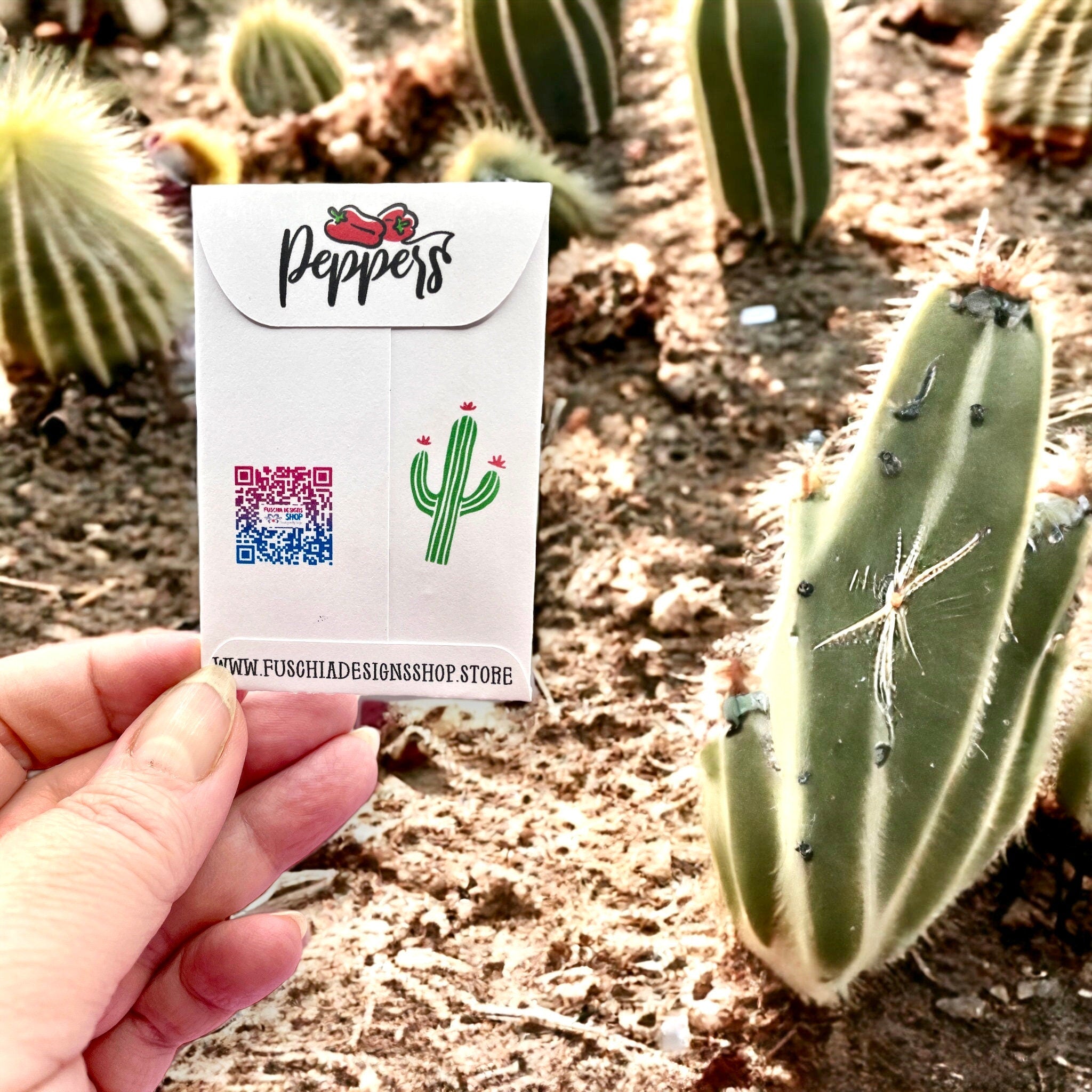 Seed Packages - Cinco de Mayo themed with Mixed Pepper Seeds - Includes 10 Packages of Pepper Seeds