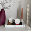 Small Round Jesmonite Trinket Tray: Scandi Home Decor