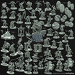 Blood Jackals - dnd miniature - Cast N Play Riders of Doom - Wargaming, Human, Male, Fighter, Barbarian, Chaos, Evil, Undead, Melee