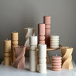 Wavy Pillar Soy Wax Candle: Unique Home Decor