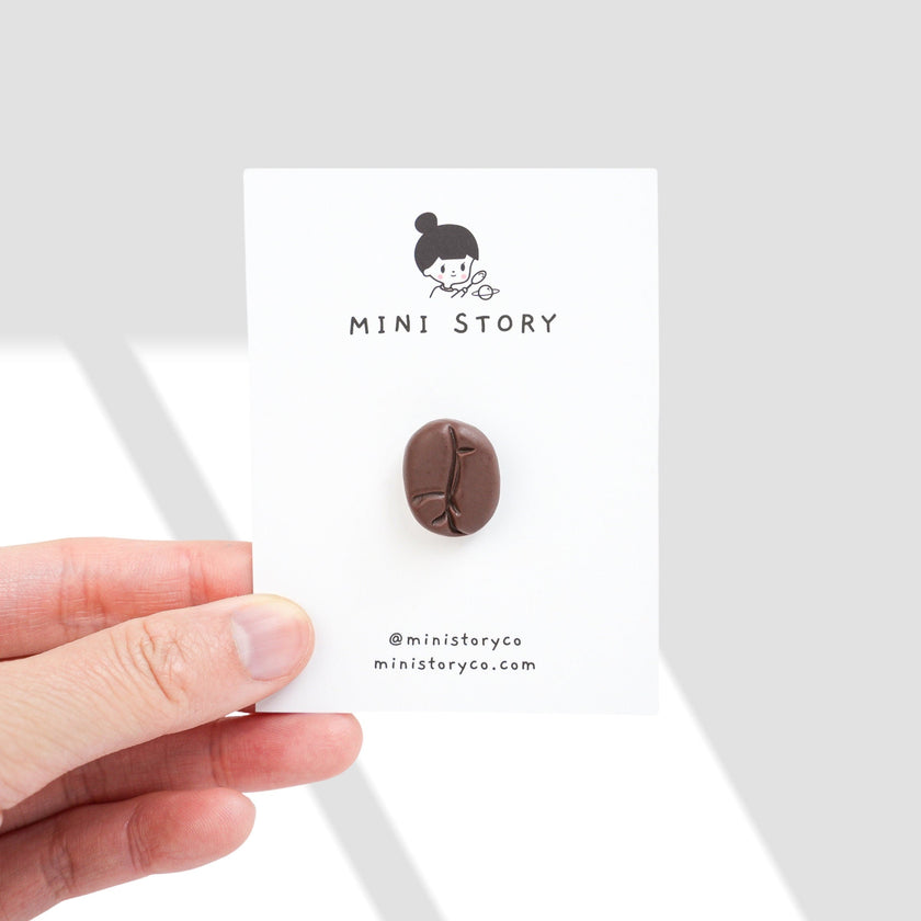 Coffee Bean Brooch