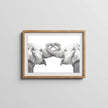 Personalized Elephants Art Print