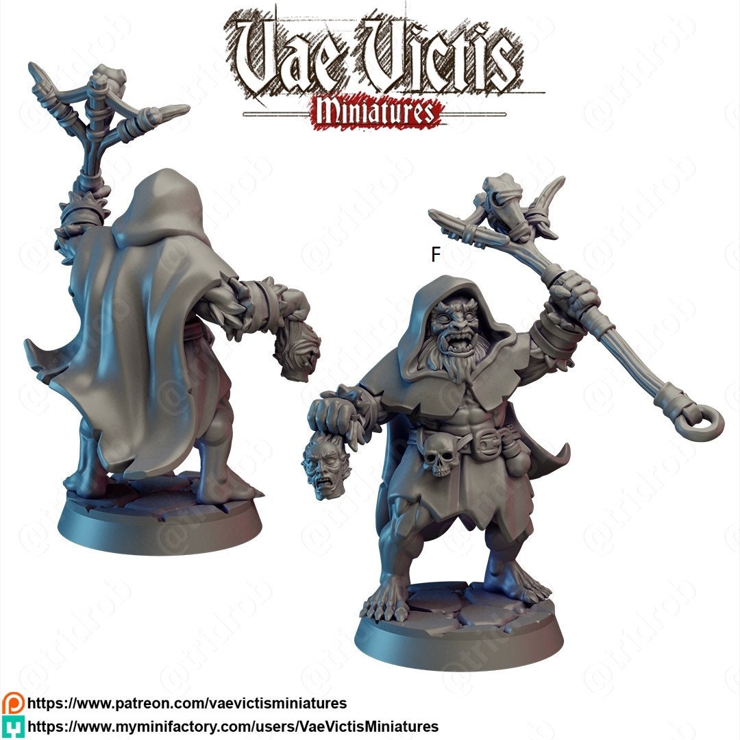 Bugbear Mini Set - Vae Victis Miniatures | DnD | Bugbears | monster| melee | barbarian | Fighter | Pathfinder | TTRPG | Wargaming Frostgrave