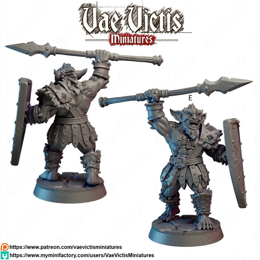 Bugbear Mini Set - Vae Victis Miniatures | DnD | Bugbears | monster| melee | barbarian | Fighter | Pathfinder | TTRPG | Wargaming Frostgrave