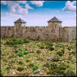 Norman Fort Walls - Basic Walls - King and Country, DnD, Pathfinder, 15mm, 28mm, 32mm, wargaming terrain, scatter scenery, medieval castle