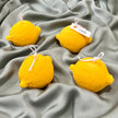 Lemon Shaped Soy Wax Candle: Vegan Minimalist Decor